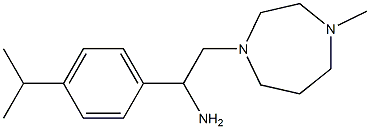 2-(4-methyl-1,4-diazepan-1-yl)-1-[4-(propan-2-yl)phenyl]ethan-1-amine Struktur