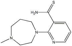 2-(4-methyl-1,4-diazepan-1-yl)pyridine-3-carbothioamide Struktur