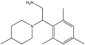 2-(4-methylpiperidin-1-yl)-2-(2,4,6-trimethylphenyl)ethan-1-amine Struktur