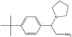 2-(4-tert-butylphenyl)-2-pyrrolidin-1-ylethanamine Struktur