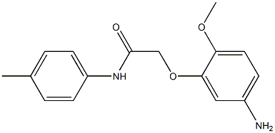 2-(5-amino-2-methoxyphenoxy)-N-(4-methylphenyl)acetamide Struktur