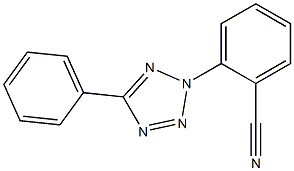 2-(5-phenyl-2H-1,2,3,4-tetrazol-2-yl)benzonitrile Struktur