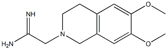 2-(6,7-dimethoxy-3,4-dihydroisoquinolin-2(1H)-yl)ethanimidamide Struktur