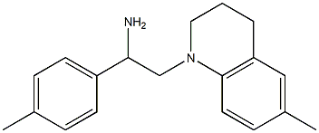 2-(6-methyl-1,2,3,4-tetrahydroquinolin-1-yl)-1-(4-methylphenyl)ethan-1-amine Struktur