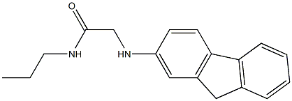 2-(9H-fluoren-2-ylamino)-N-propylacetamide Struktur