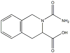 2-(aminocarbonyl)-1,2,3,4-tetrahydroisoquinoline-3-carboxylic acid Struktur