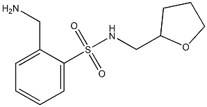 2-(aminomethyl)-N-(tetrahydrofuran-2-ylmethyl)benzenesulfonamide Struktur