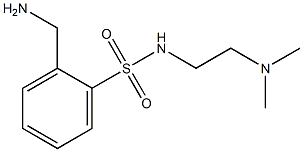 2-(aminomethyl)-N-[2-(dimethylamino)ethyl]benzenesulfonamide Struktur