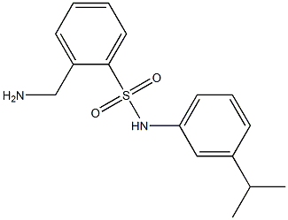 2-(aminomethyl)-N-[3-(propan-2-yl)phenyl]benzene-1-sulfonamide Struktur