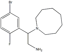 2-(azocan-1-yl)-2-(5-bromo-2-fluorophenyl)ethan-1-amine Struktur