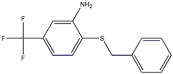 2-(benzylsulfanyl)-5-(trifluoromethyl)aniline Struktur