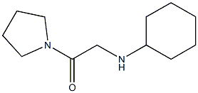 2-(cyclohexylamino)-1-(pyrrolidin-1-yl)ethan-1-one Struktur