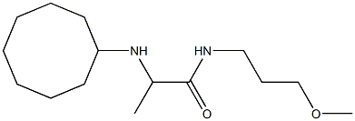 2-(cyclooctylamino)-N-(3-methoxypropyl)propanamide Struktur