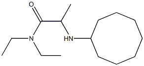 2-(cyclooctylamino)-N,N-diethylpropanamide Struktur