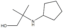 2-(cyclopentylamino)-2-methylpropan-1-ol Struktur