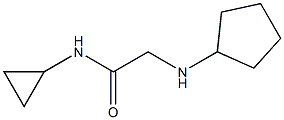 2-(cyclopentylamino)-N-cyclopropylacetamide Struktur