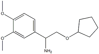 2-(cyclopentyloxy)-1-(3,4-dimethoxyphenyl)ethanamine Struktur