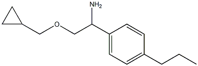 2-(cyclopropylmethoxy)-1-(4-propylphenyl)ethan-1-amine Struktur