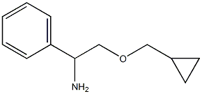 2-(cyclopropylmethoxy)-1-phenylethan-1-amine Struktur