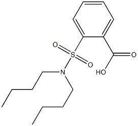 2-(dibutylsulfamoyl)benzoic acid Struktur