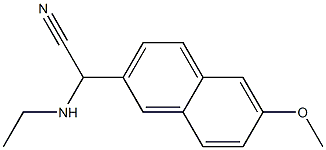 2-(ethylamino)-2-(6-methoxynaphthalen-2-yl)acetonitrile Struktur