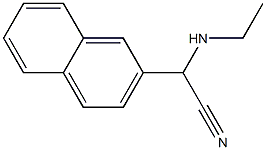 2-(ethylamino)-2-(naphthalen-2-yl)acetonitrile Struktur