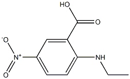 2-(ethylamino)-5-nitrobenzoic acid Struktur