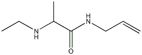 2-(ethylamino)-N-(prop-2-en-1-yl)propanamide Struktur