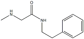 2-(methylamino)-N-(2-phenylethyl)acetamide Struktur