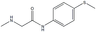 2-(methylamino)-N-[4-(methylthio)phenyl]acetamide Struktur