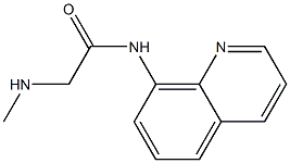 2-(methylamino)-N-quinolin-8-ylacetamide Struktur