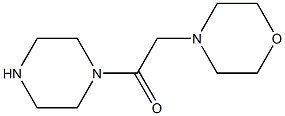 2-(morpholin-4-yl)-1-(piperazin-1-yl)ethan-1-one Struktur