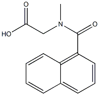 2-(N-methylnaphthalen-1-ylformamido)acetic acid Struktur