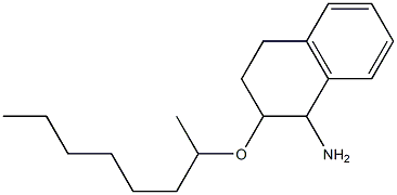 2-(octan-2-yloxy)-1,2,3,4-tetrahydronaphthalen-1-amine Struktur