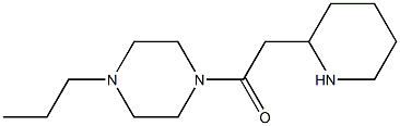 2-(piperidin-2-yl)-1-(4-propylpiperazin-1-yl)ethan-1-one Struktur