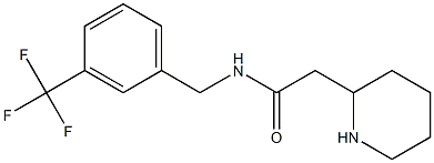 2-(piperidin-2-yl)-N-{[3-(trifluoromethyl)phenyl]methyl}acetamide Struktur