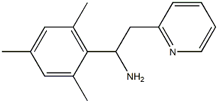 2-(pyridin-2-yl)-1-(2,4,6-trimethylphenyl)ethan-1-amine Struktur