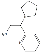 2-(pyridin-2-yl)-2-(pyrrolidin-1-yl)ethan-1-amine Struktur