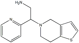 2-(pyridin-2-yl)-2-{4H,5H,6H,7H-thieno[3,2-c]pyridin-5-yl}ethan-1-amine Struktur