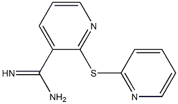 2-(pyridin-2-ylsulfanyl)pyridine-3-carboximidamide Struktur