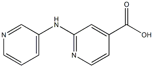 2-(pyridin-3-ylamino)pyridine-4-carboxylic acid Struktur