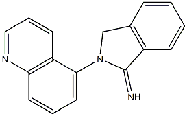 2-(quinolin-5-yl)-2,3-dihydro-1H-isoindol-1-imine Struktur