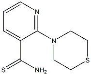 2-(thiomorpholin-4-yl)pyridine-3-carbothioamide Struktur