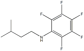 2,3,4,5,6-pentafluoro-N-(3-methylbutyl)aniline Struktur