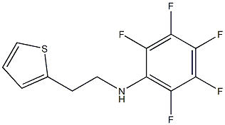 2,3,4,5,6-pentafluoro-N-[2-(thiophen-2-yl)ethyl]aniline Struktur