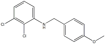 2,3-dichloro-N-[(4-methoxyphenyl)methyl]aniline Struktur