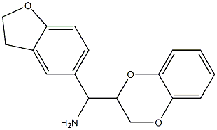 2,3-dihydro-1,4-benzodioxin-2-yl(2,3-dihydro-1-benzofuran-5-yl)methanamine Struktur