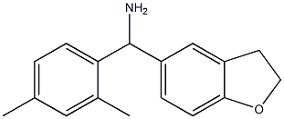 2,3-dihydro-1-benzofuran-5-yl(2,4-dimethylphenyl)methanamine Struktur