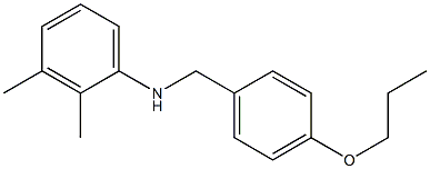 2,3-dimethyl-N-[(4-propoxyphenyl)methyl]aniline Struktur