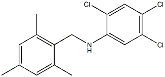 2,4,5-trichloro-N-[(2,4,6-trimethylphenyl)methyl]aniline Struktur